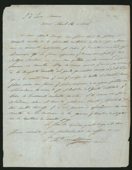 Carta del General Juan Antonio Lavalleja a Lucas Moreno