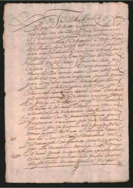 Provisión del Virrey del Perú, Juan de Mendoza y Luna, Marqués de Montesclaros