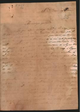 Carta del General Francisco Ramírez a Domingo French, quejándose por la oposición que le hace la ...
