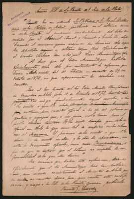 Carta de Vicente G. Quesada a los re­ presentantes de la Revista del Río de la Plata