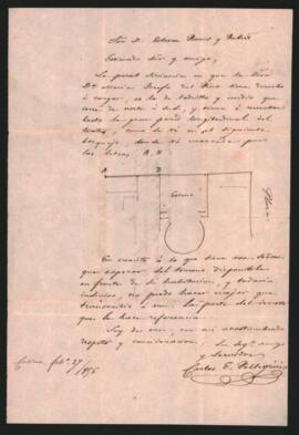 Carta del Ingeniero Carlos E. Pellegrini a Esteban Ramos y Rubert