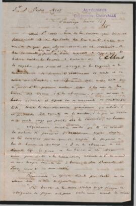 Carta de Andrés Bello, a Pedro Agote