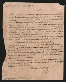 Carta de Victorino Rodríguez a Manuel Gallego