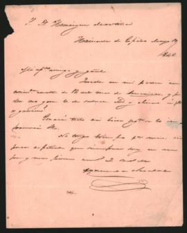 Carta del General Manuel de Olazábal, al general Enrique Martínez