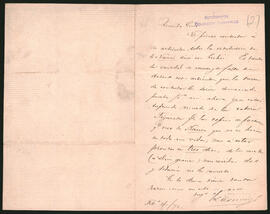Carta de Luis L. Domínguez a un amigo