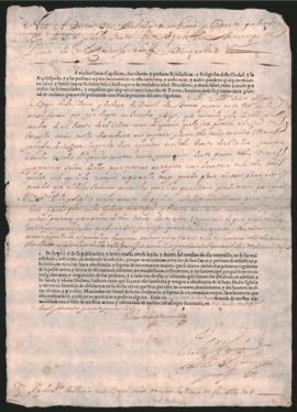 Carta de censura del Arzobispo de Lima, Melchor de Liñan y Cisneros