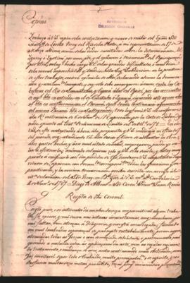Documento de Diego de Alvear y Francisco Juan Roscio