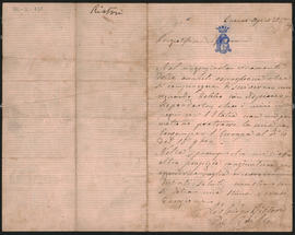 Carta de Adelaide Ristori del Grillo a Ovidio Lagos enviada desde Buenos Aires en 1889.